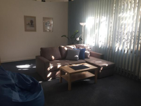 Blue apartment in beautiful English style garden with atmosphere, Prague